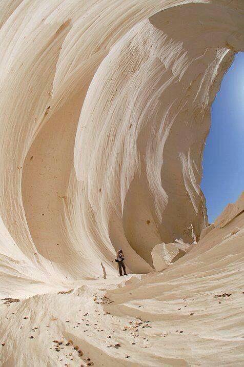The White Desert in the Western Desert, Egypt