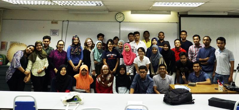 University of Malaya Geology Dept attendees with Syed Tariq Hasany
