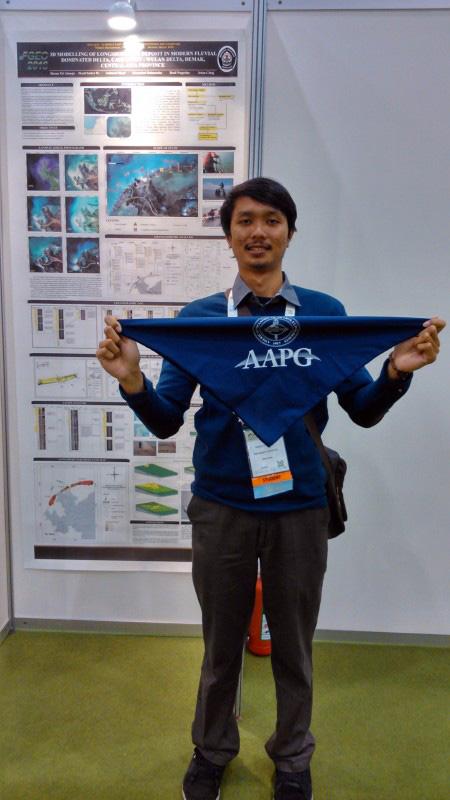 Hasan, a proud AAPG student chapter member