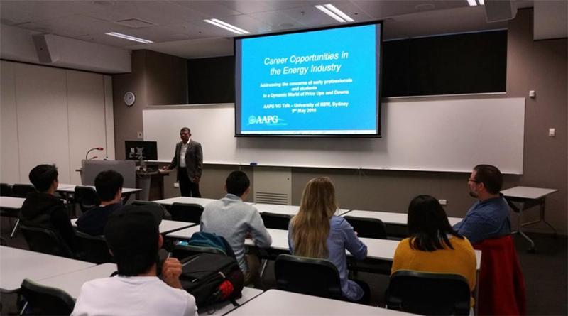 AAPG-VG Talk to University of NSW Students in Sydney 9th May 2016