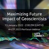 Maximizing Future Impact of Geoscientists