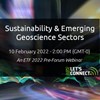 Sustainability & Emerging Geoscience Sectors