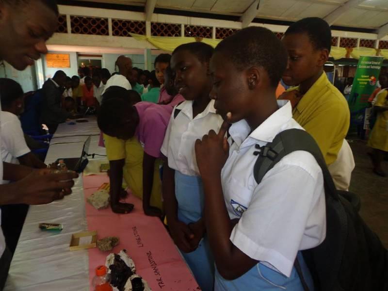 YPs and university students deliver the initiative across high schools in Africa. The Makerere University Student Chapter student chapter members participated in a careers fair in a high school in Kampala.