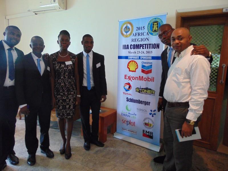 Team UniCal (Nigeria) in group photo with faculty advisor