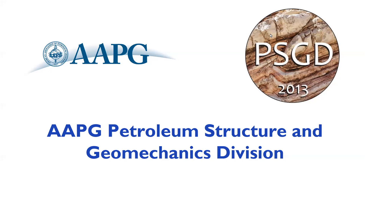 2020 AAPG Petroleum Structure and Geomechanics Division (PSGD) Annual Meeting