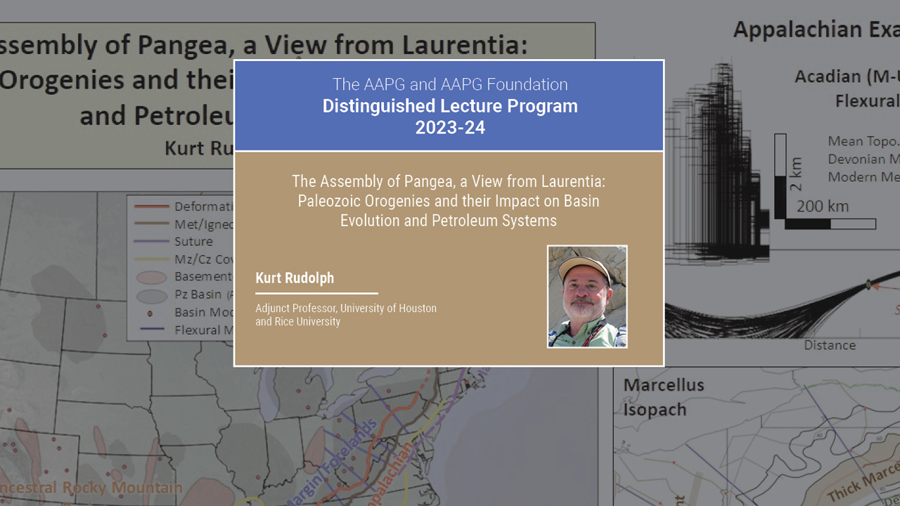 Kurt Rudolph - The Assembly of Pangea, a View from Laurentia: Paleozoic Orogenies and their Impact on Basin Evolution and Petroleum Systems