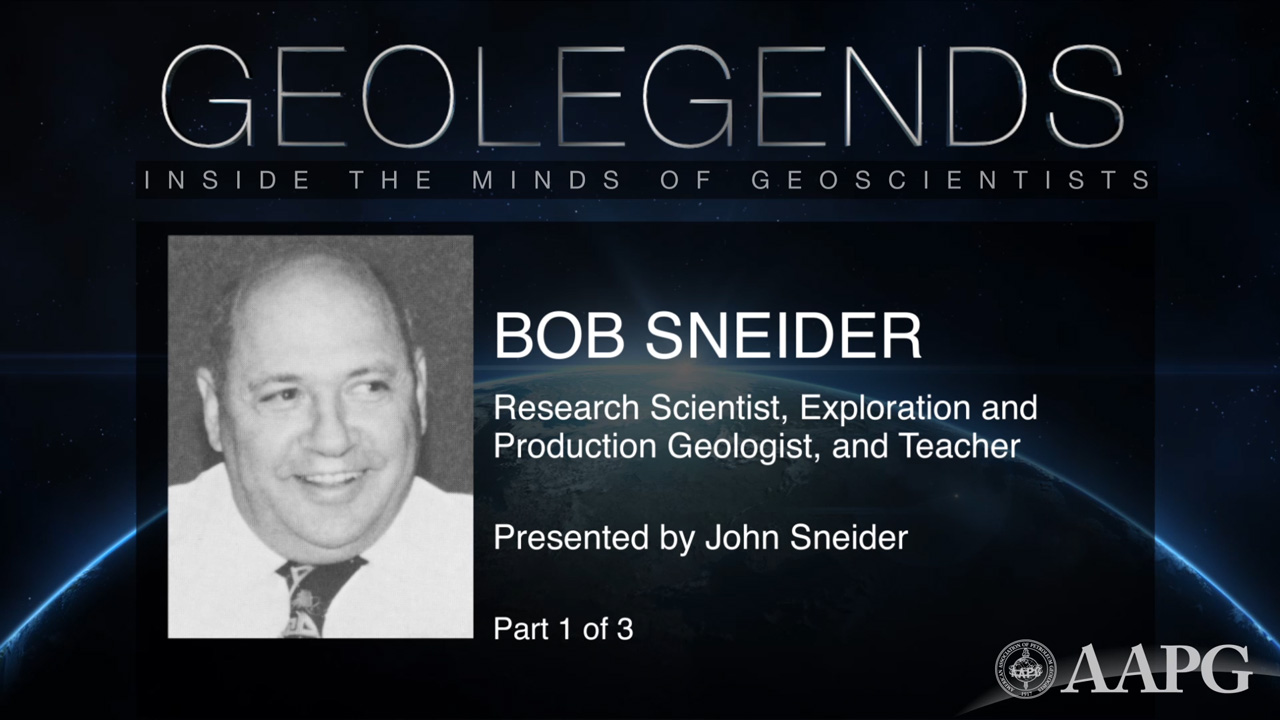 GeoLegends: Robert M. Sneider (presented by John Sneider, Part 1)