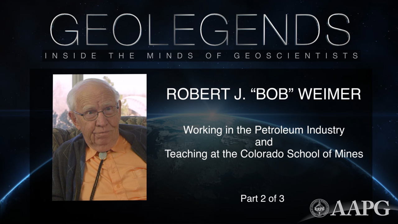 GeoLegends: Robert J. 'Bob' Weimer (Part 2)