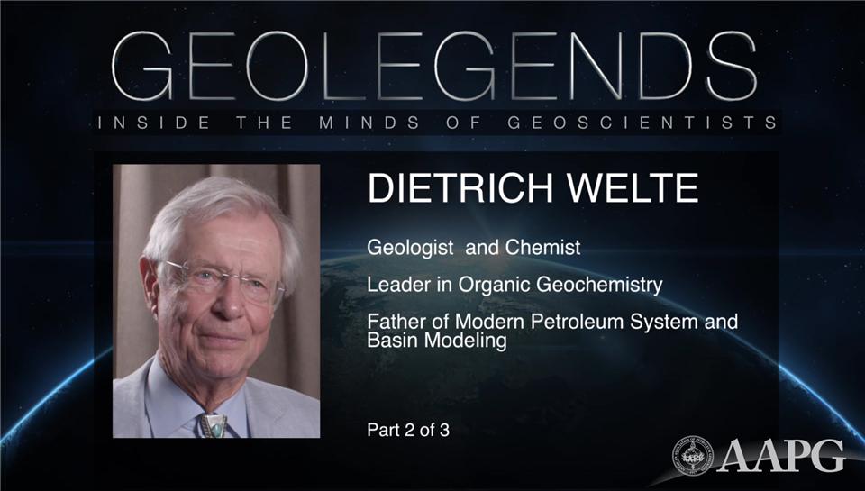 GeoLegends: Dietrich Welte (Part 2)