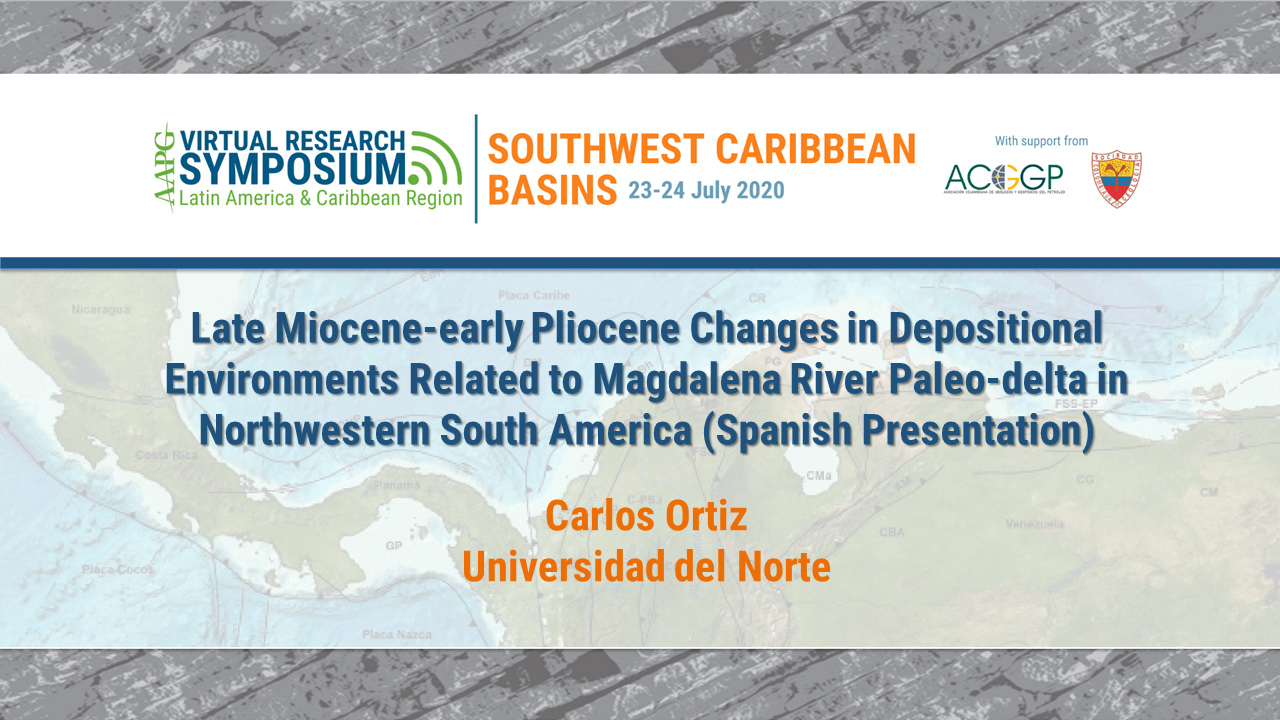 Late Miocene-early Pliocene Changes in Depositional Environments Related to Magdalena River Paleo-delta in Northwestern South America (Spanish Presentation)