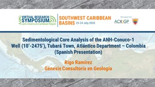 Sedimentological Core Analysis of the ANH-Conuco-1 Well (10'-2475'), Tubará Town, Atlántico Department - Colombia (Spanish Presentation)
