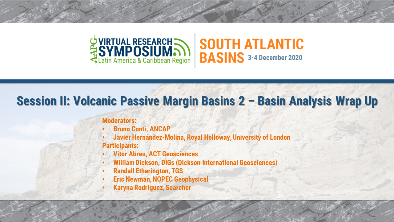 Session II: Volcanic Passive Margin Basins 2 - Basin Analysis Session Wrap-Up