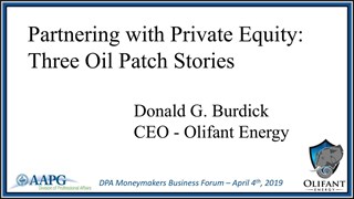 Don Burdick - Partnering With Private Equity: My Three Stories
