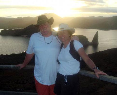 Leslie and Sue at Galapagos