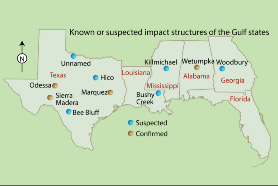 United States Meteorite Impact Craters - Sierra Madera CRATER, Texas