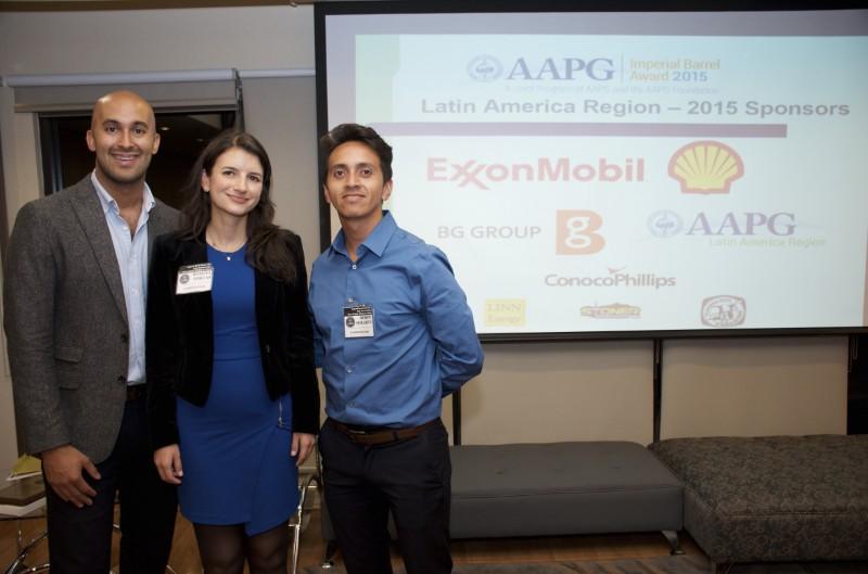 IBA Latin America Region Coordinators Roderick Perez (Pacific Rubiales), Romina Portas (ConocoPhillips), Byron Solarte  (LINN Energy) and Sponsors ExxonMobil, Shell, BG Group, ConocoPhillips, LINN Energy, Stoner Energy and GSTT for making the 2015 competition a success.