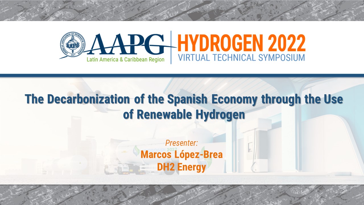 The Decarbonization of the Spanish Economy through the Use of Renewable Hydrogen - The Role of DH2 Energy as a Producer