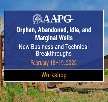 Registration - AAPG Orphan, Abandoned, Idle, and Marginal Wells Conference